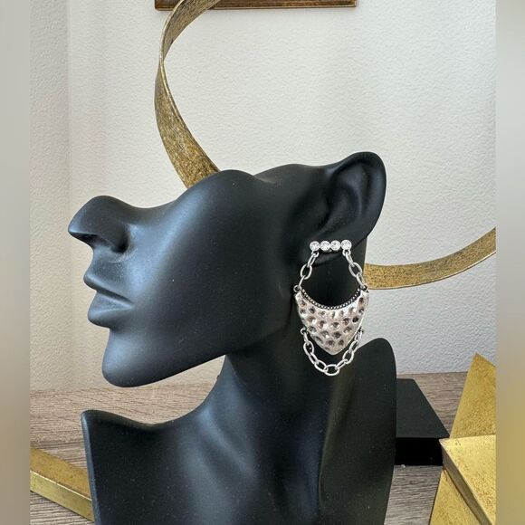 Statement drop earrings N614 - Picture 3 of 4